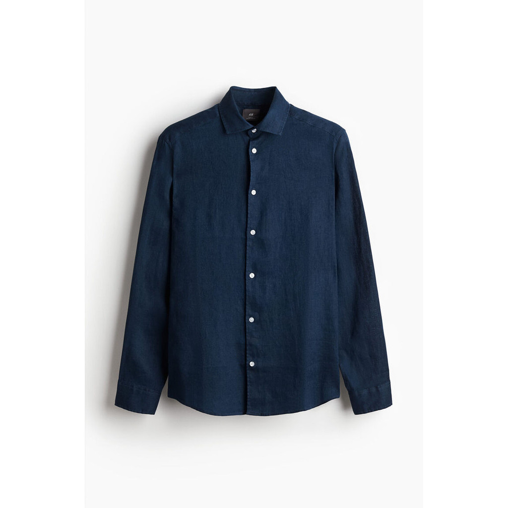 H&M Man Slim Fit Linen shirt 1212180_3