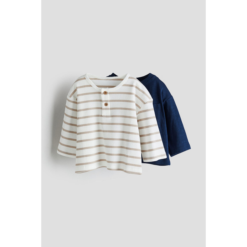 H&M Boy 2-pack cotton jersey tops 1175733_3