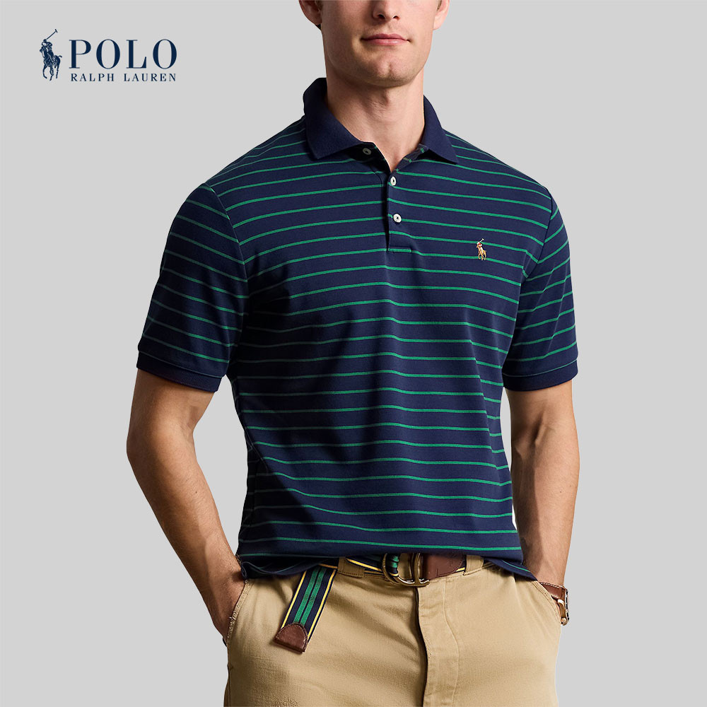 Polo Ralph Lauren เสื้อโปโลผู้ชาย Classic Fit Soft Cotton Polo Shirt รุ่น MNPOKNI1N823204 สีหลากสี