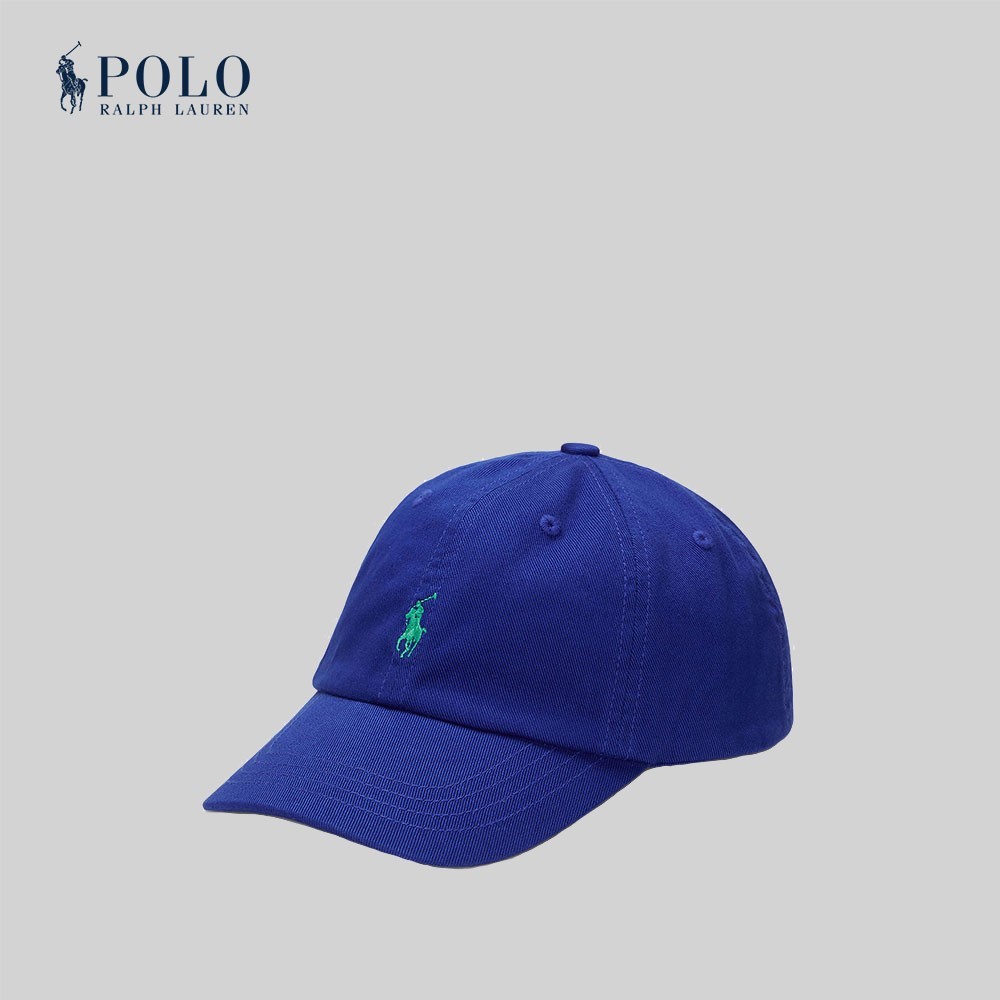 Polo Ralph Lauren Kids หมวกเด็กผู้ชาย Cotton Chino Ball Cap รุ่น CWPOHGSBJ420214 สีฟ้า