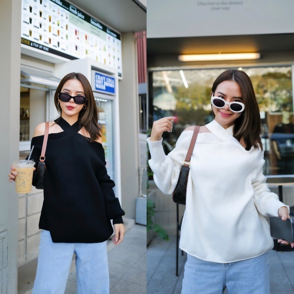 MyWay Brand : Top Knit X ปัดซ้ายที่รูปเพื่อดูขนาดสินค้า