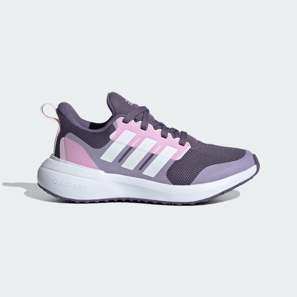 adidas ไลฟ์สไตล์ รองเท้าพร้อมเชือกรองเท้า FortaRun 2.0 Cloudfoam เด็ก สีม่วง ID0585