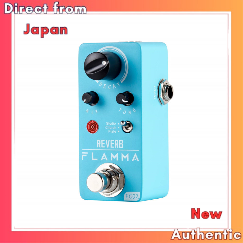FLAMMA FC02 Mini Reverb Pedal กีต้าร์ดิจิตอล 3 Reverb Effect Church Plate Studio พร้อม True Bypass F