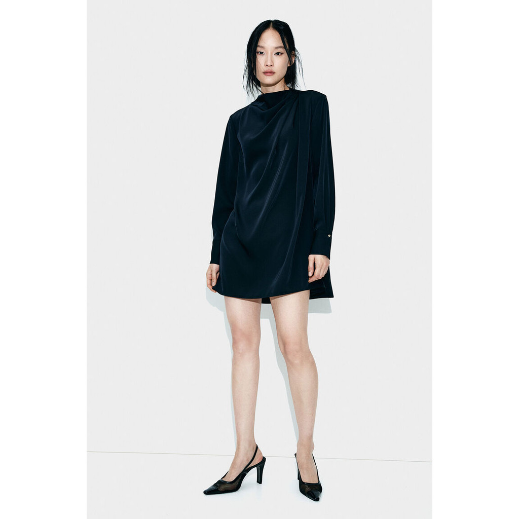 H&M Women Draped twill dress 1265124_1