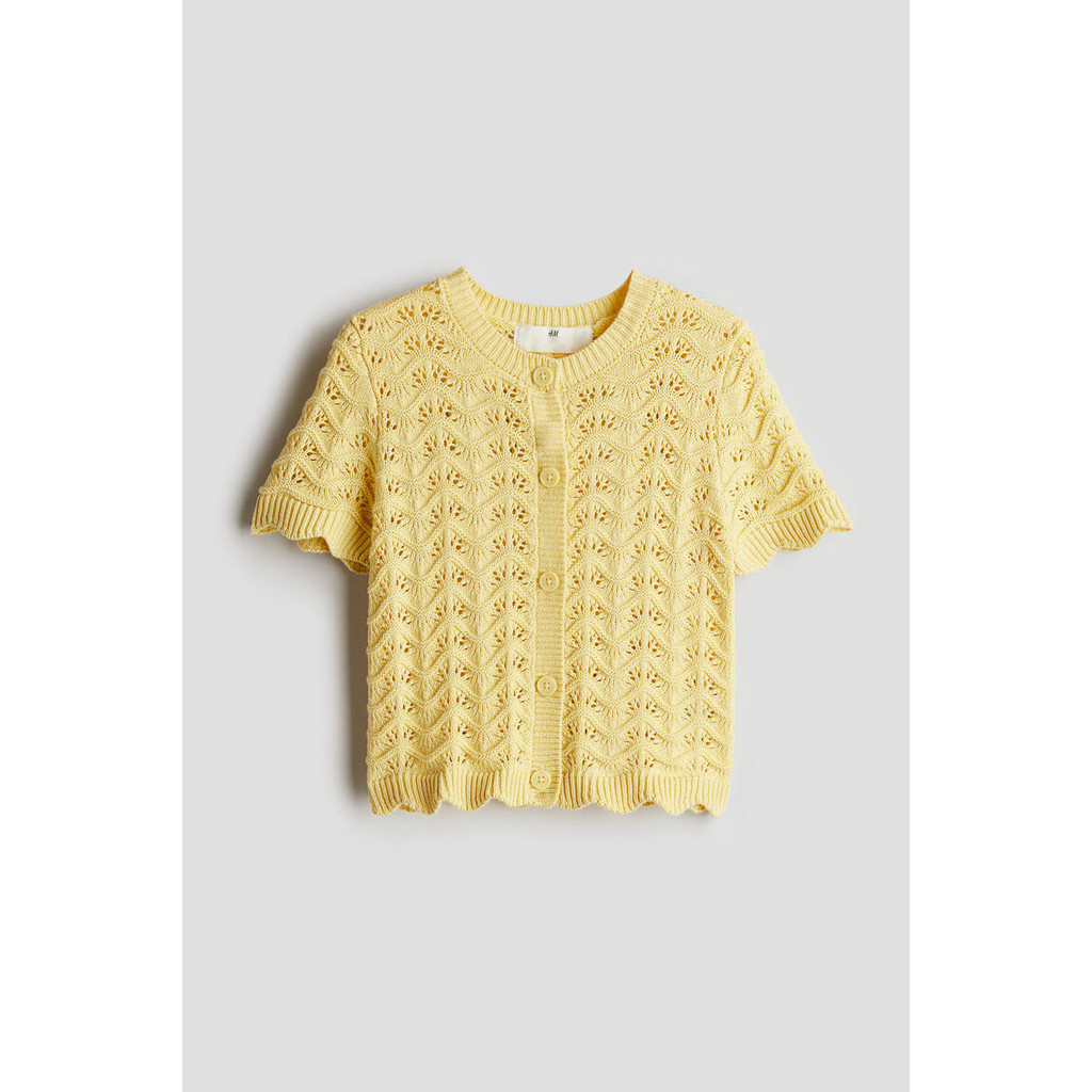 H&M Pattern-knit cotton top 1246640_1