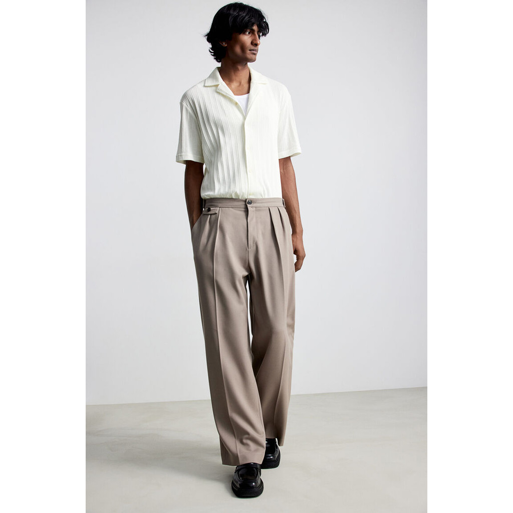 H&M Men Regular Fit Knitted resort shirt 1257391_1