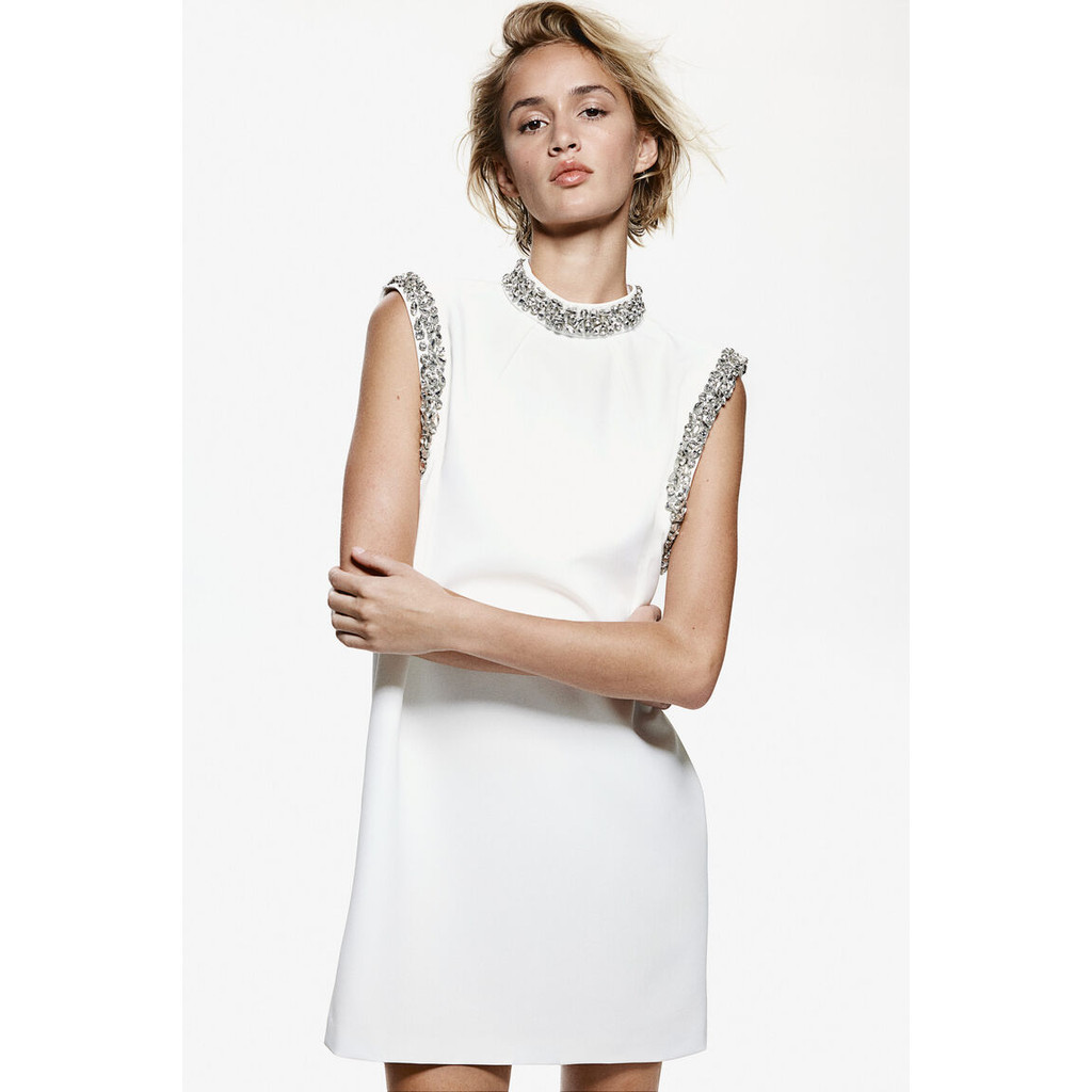 H&M Women Rhinestone-embellished mini dress 1260048_1