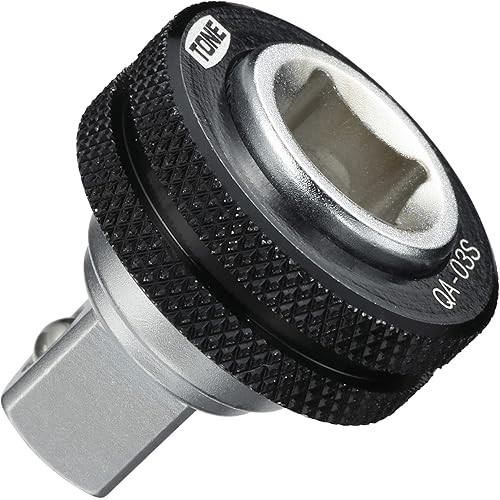 Tone Quick Adapter HPQA-03S ไดรฟ์ 9.5 มม. 3/8 " สีดํา