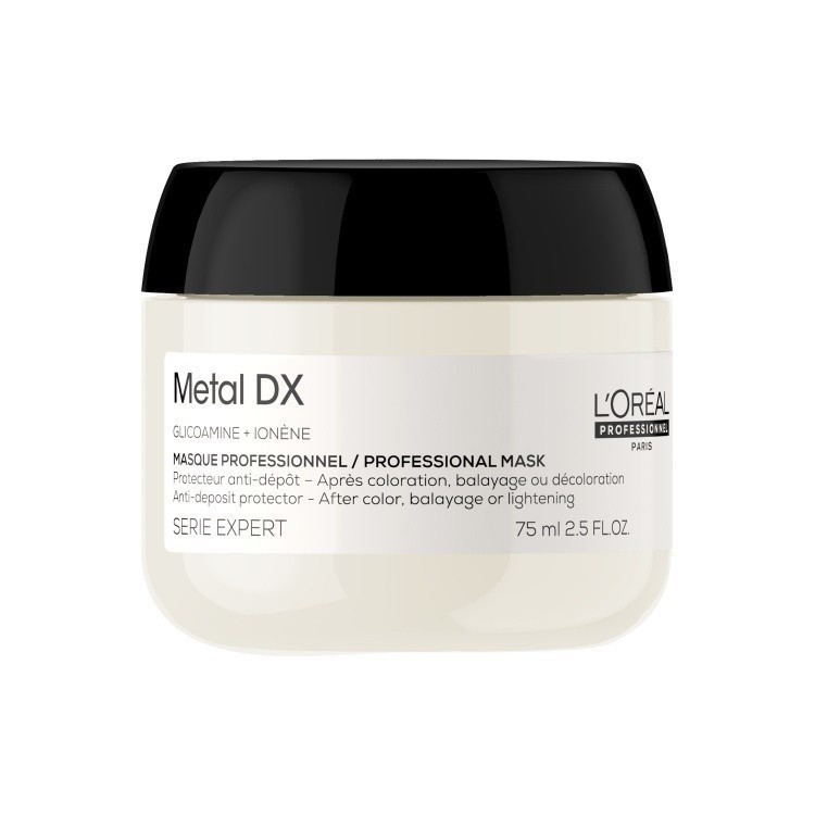 [สินค้าสมนาคุณงดจำหน่าย] NEW SERIE EXPERT METAL DX MASQUE มาส์กสำหรับผมทำสี 75ml