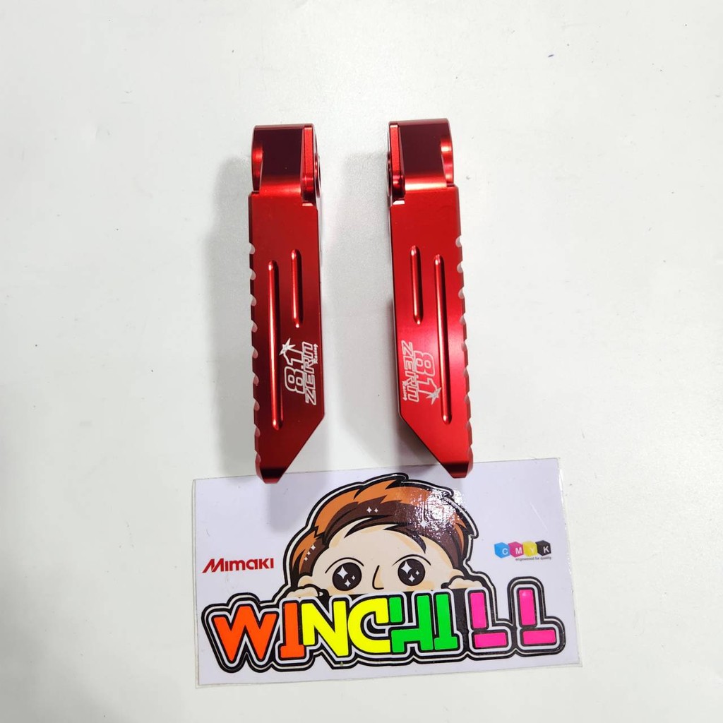 ZERN8.1 พักเท้าหลัง จีออโน่ GEORNO งานCNC สีแดง