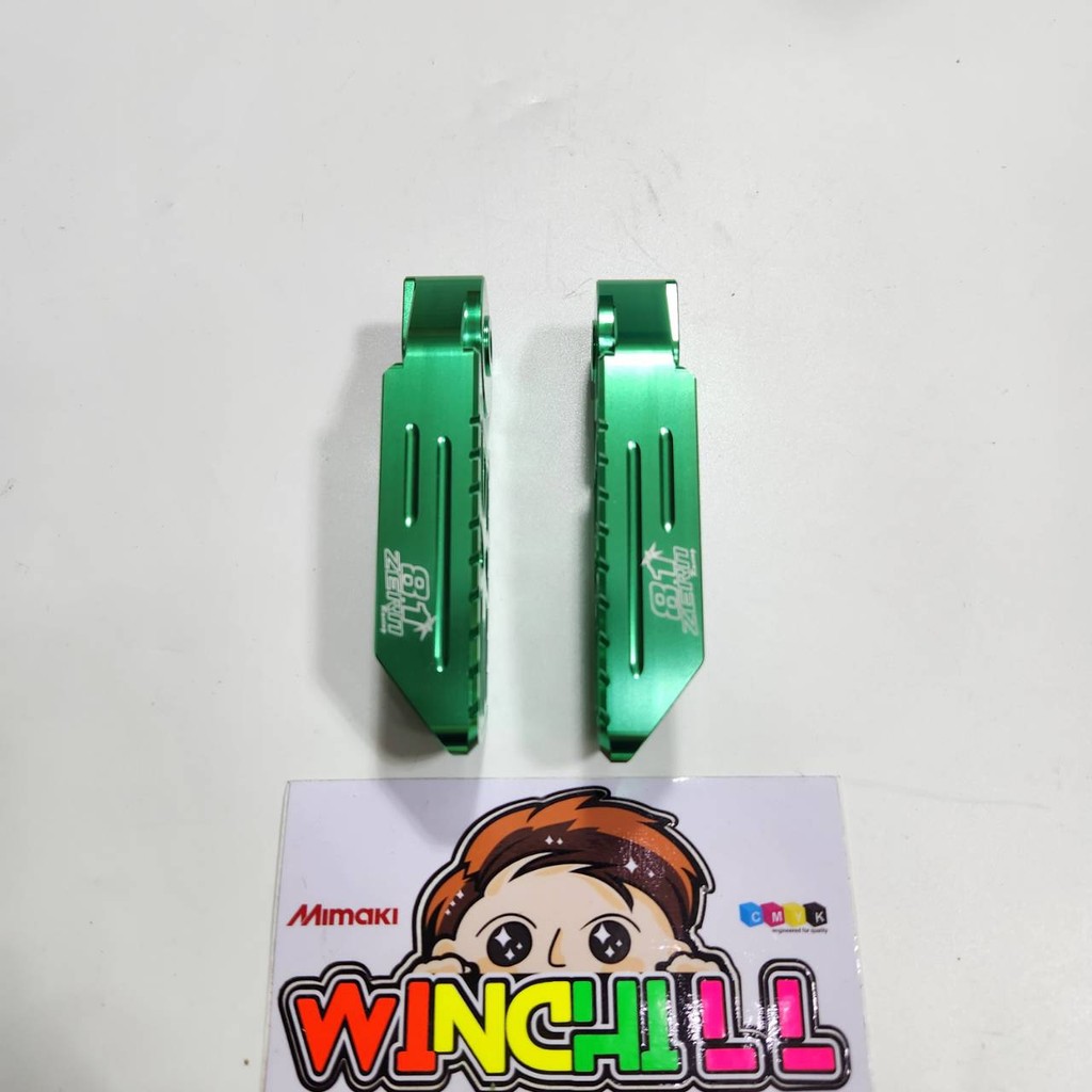 ZERN8.1 พักเท้าหลัง จีออโน่ GEORNO งานCNC สีเขียว