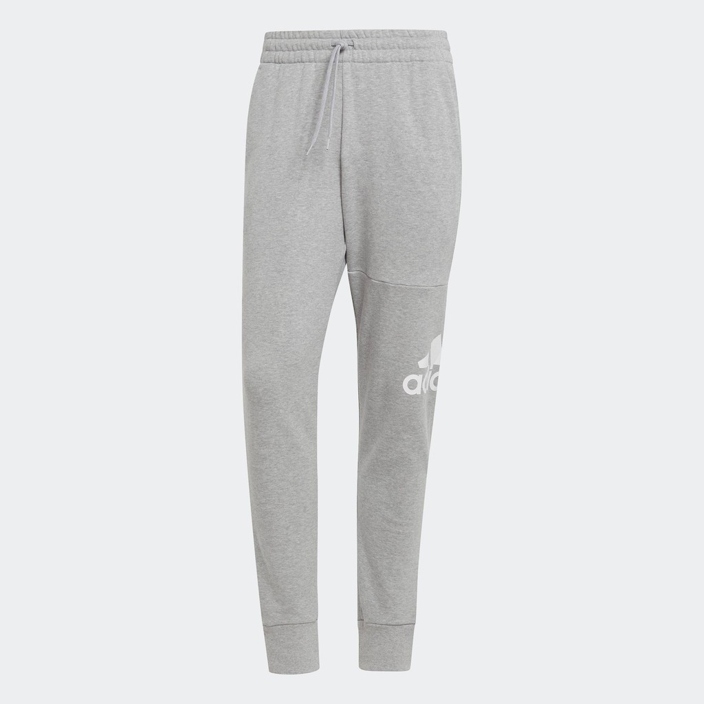 adidas Lifestyle Essentials French Terry Tapered Cuff Logo Pants Men Grey HA4345