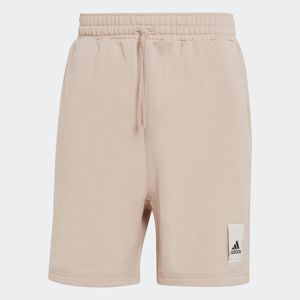 adidas ไลฟ์สไตล์ กางเกงขาสั้นผ้าฟลีซ Lounge ผู้ชาย สีน้ำตาล IA9361