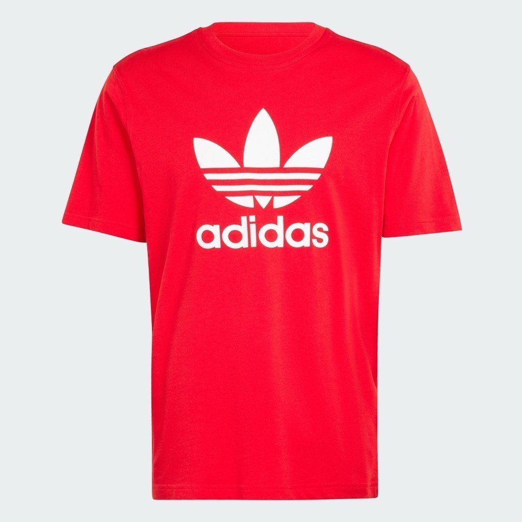 adidas ไลฟ์สไตล์ เสื้อยืด Adicolor Trefoil ผู้ชาย สีแดง IR8009