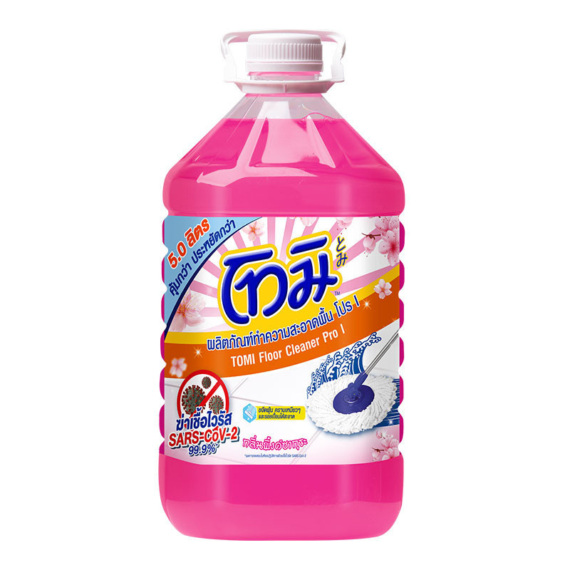 โทมิ น้ำยาถูพื้น กลิ่นสปริงซากุระ 5 ล. TOMI Floor Cleaner Spring Sakura 5 l