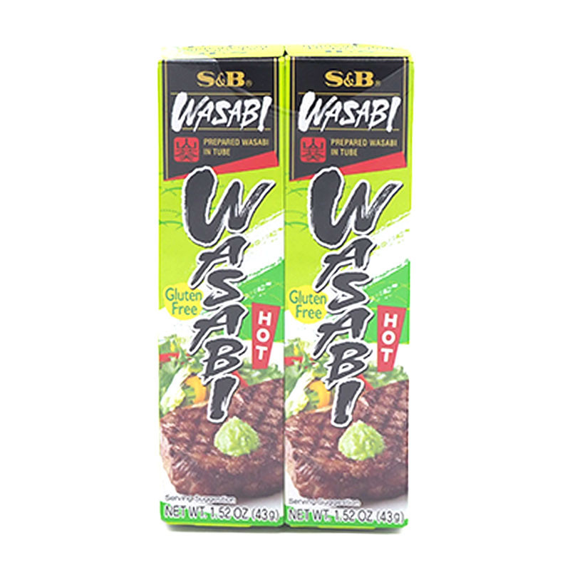 วาซาบิ หลอด เอสแอนด์บี 43 ก. x 2 S&B Tube Neri Wasabi 43 g x 2