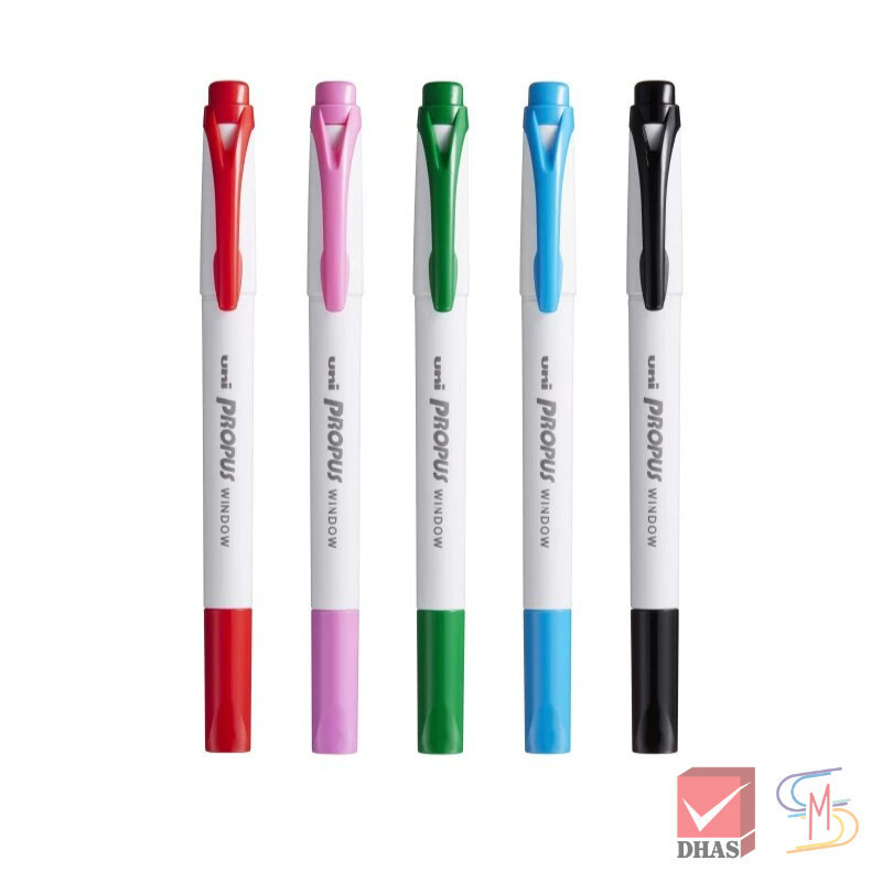 Uni ยูนิ ปากกาไฮไลท์ ปากกาเน้นข้อความ 2 หัว Propus Window PUS-103T (Basic) จำนวน 1 ด้าม