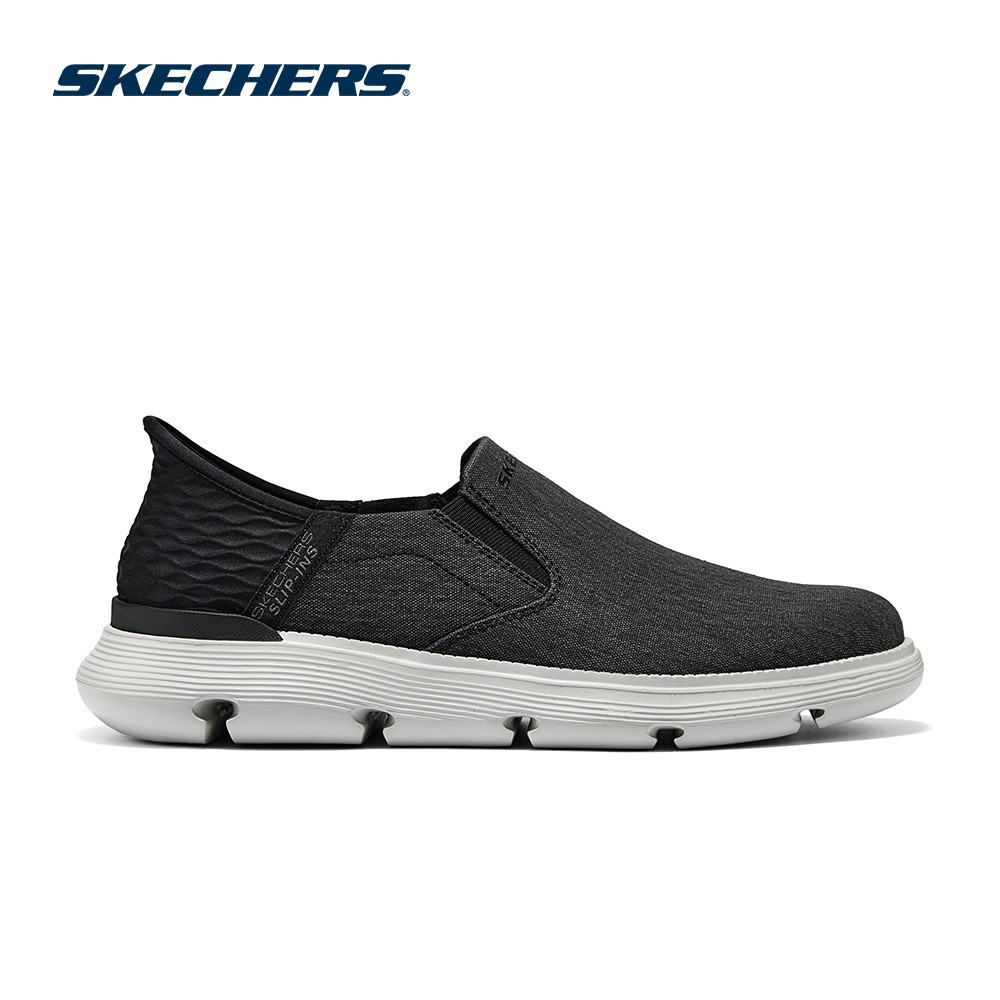 Skechers สเก็ตเชอร์ส รองเท้า ผู้ชาย Slip-Ins USA Garza Shoes - 205140-BLK