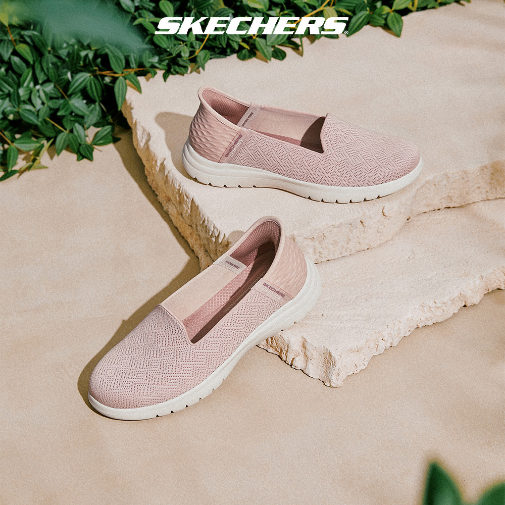 Skechers สเก็ตเชอร์ส รองเท้า ผู้หญิง Slip-Ins On-The-Go Flex Shoes - 136542-BLSH