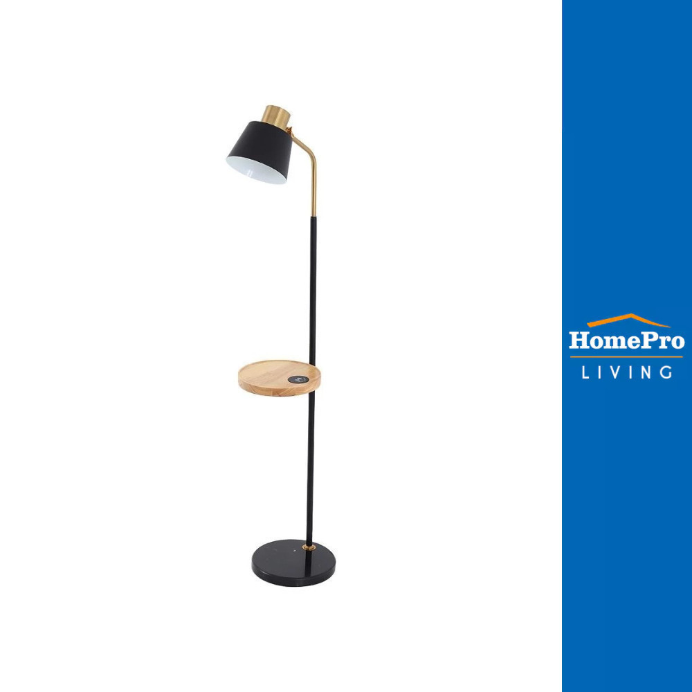HomePro ไฟตั้งพื้น L711 สีทองรมดำ/ดำ/ลายไม้ แบรนด์ CARINI