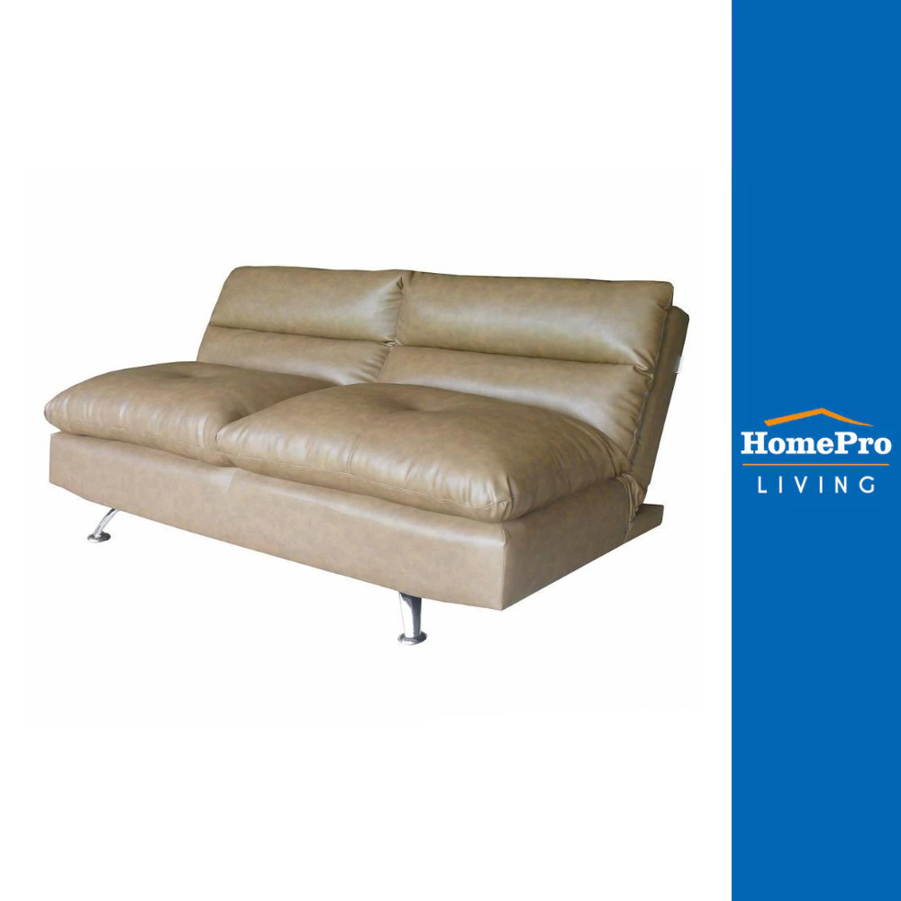 [จัดส่งพร้อมประกอบ] HomePro โซฟาเบด ROLANDA PU สีน้ำตาลอ่อน แบรนด์ FURDINI