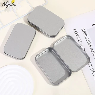 ✨COD✨nyotaer.th 95*60*20 มม.โลหะดีบุกพลิกกล่องเก็บกรณีออแกไนเซอร์สําหรับเหรียญลูกอมคีย์