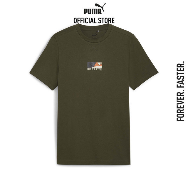 PUMA BASICS - เสื้อยืดผู้ชาย BETTER SPORTSWEAR สีเขียว 68175770