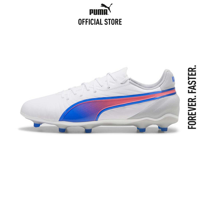 PUMA FOOTBALL - รองเท้าฟุตบอล KING MATCH FG/AG สีขาว 10786302