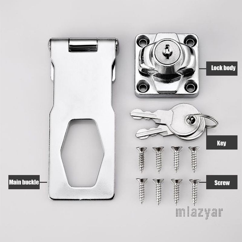 😍COD😍กุญแจ กุญแจสายยู ที่ล็อคลิ้นชักตู้ สายยู กุญแจล็อค ที่ล็อค ลิ้นชัก ตู้ ประตู หน้าต่าง Safety lock - รูปที่ 4