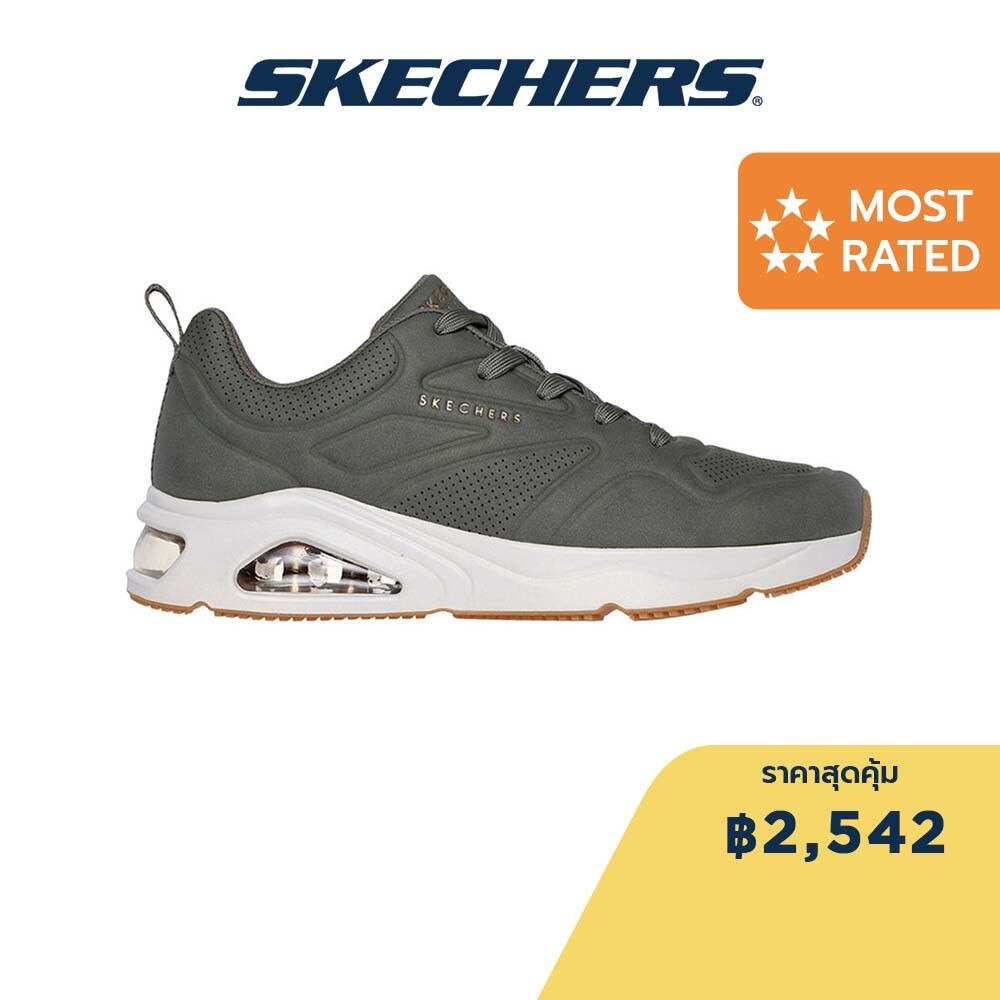Skechers สเก็ตเชอร์ส รองเท้าผู้ชาย Men Tres-Air Uno Street Shoes - 183090-OLV - Air-Cooled Memory Foam