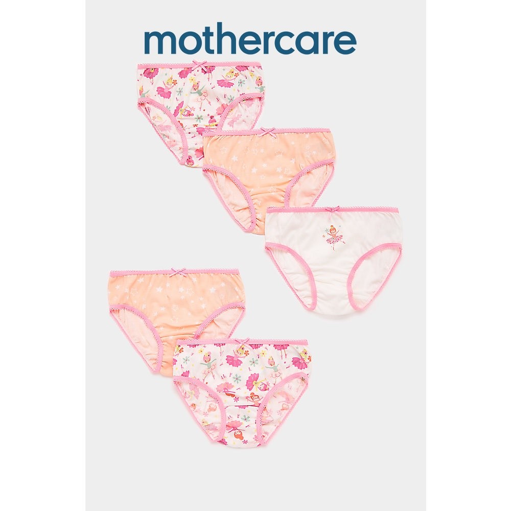 กางเกงในเด็กผู้หญิง Mothercare Ballerina Briefs - 5 Pack FC925