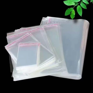 welmart ถุงแก้วฝากาว OPP ขนาดกลาง (แพค100ใบ) ซองพลาสติกใส