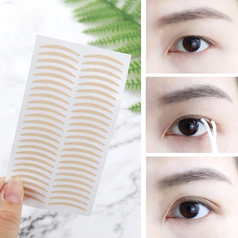 elegantedge Lace Double Eyelid Tape Mesh Natural Invisible Breathable Lasting Double-sided Eyelid Stickers