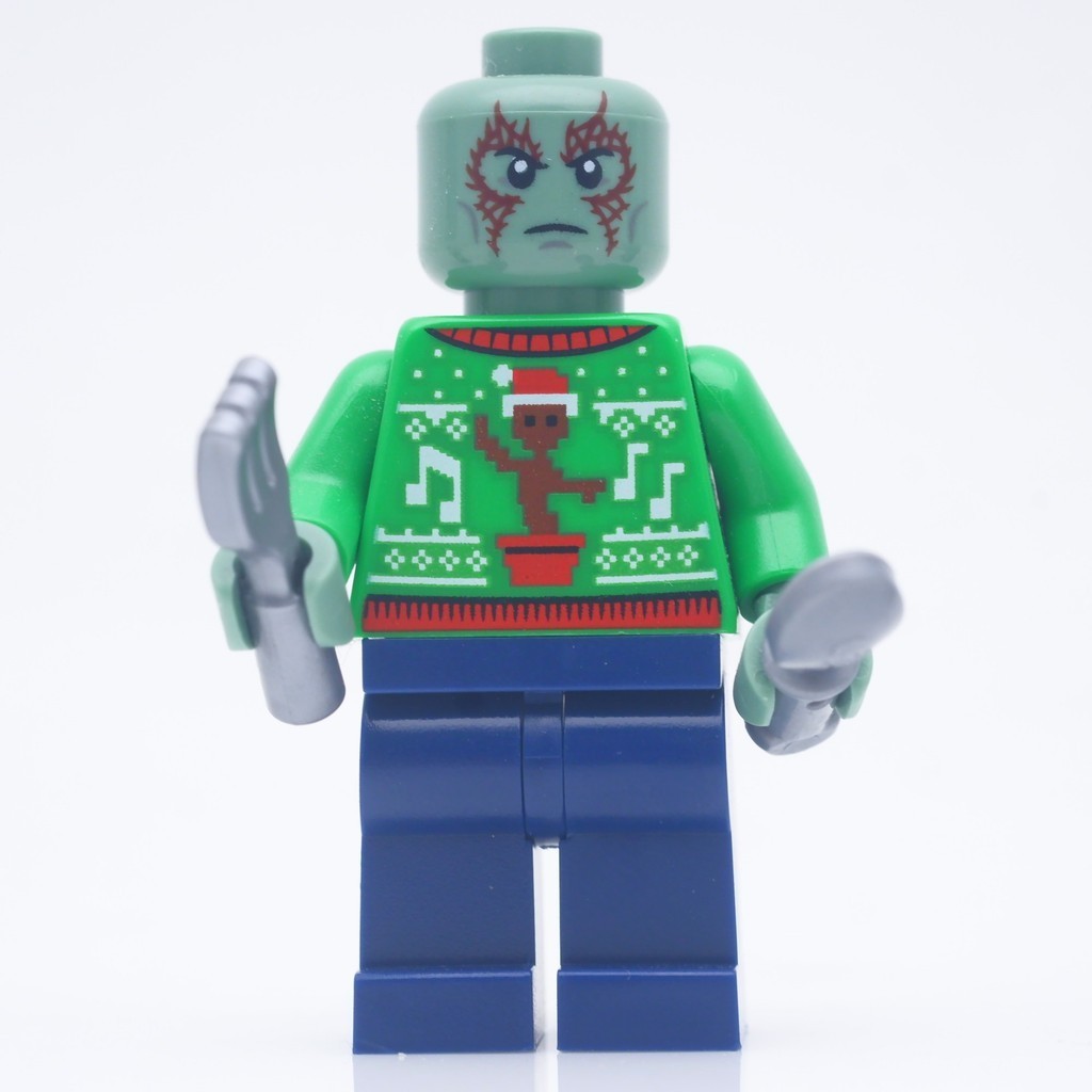 ( Ploybrick Minifigure ของแท้ ) Drax Christmas Sweater Marvel *new (instock)