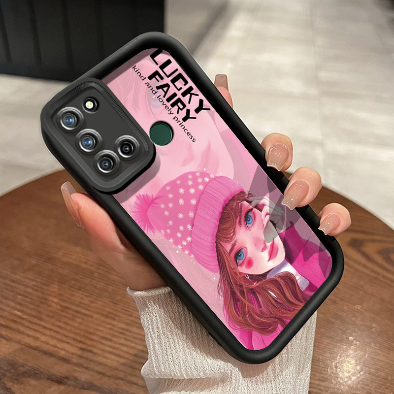 เคสสำหรับ Realme 7i Realme C17 เคสโทรศัพท์แฟนวัยรุ่นน่ารักมาก