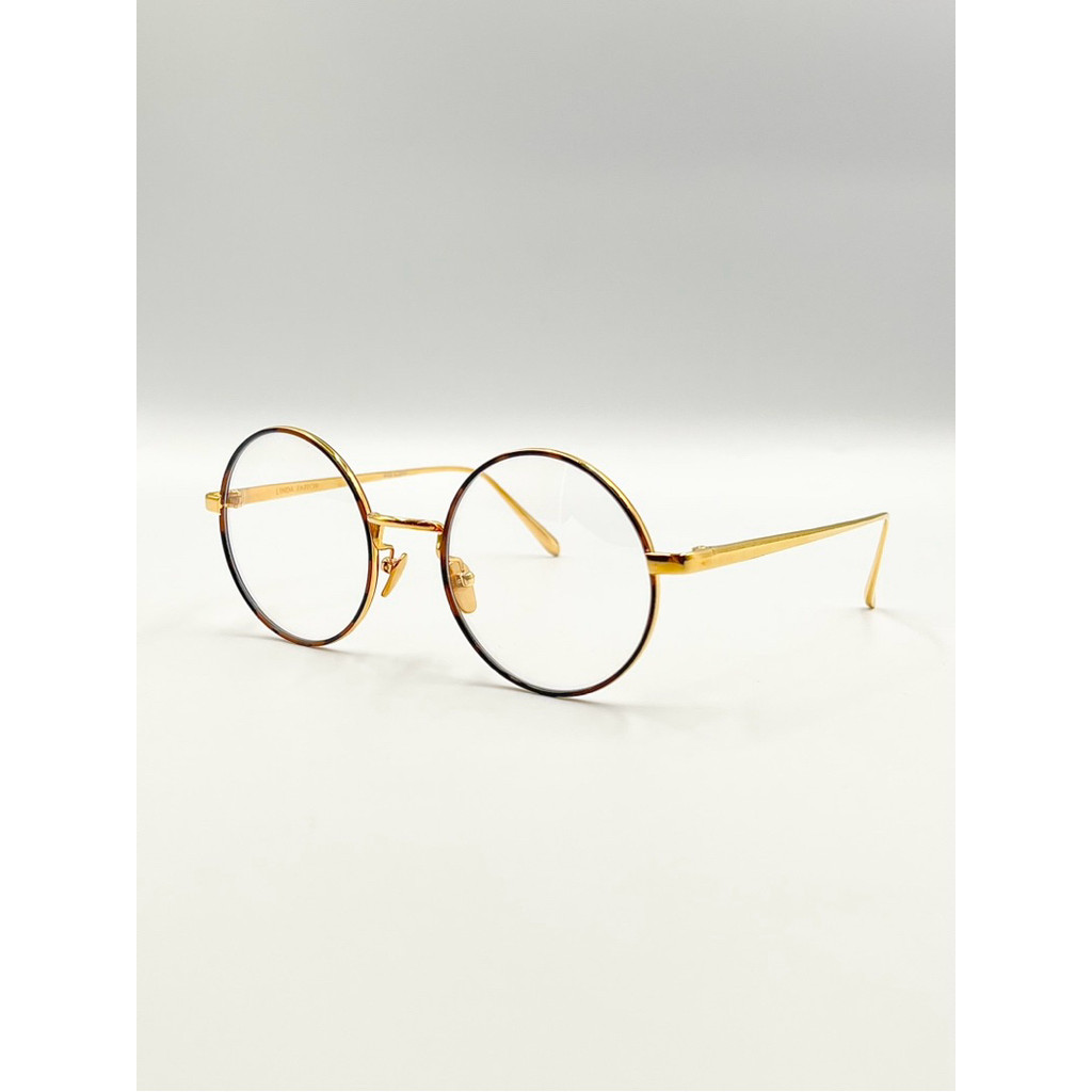 [GlassesMania] Linda Farrow 22K Yellow Gold eyeglasses 💯% Authentic กรอบแว่นสายตาชุบทอง Yellow Gold 