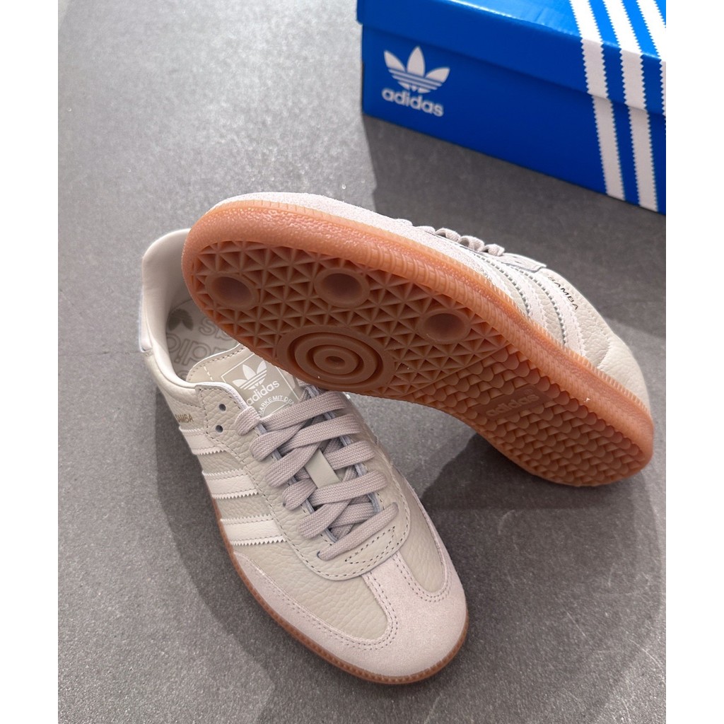 (ของแท้ 100%) adidas originals Samba og รองเท้าผ้าใบลำลองและสบายสำหรับผู้ชายและผู้หญิง