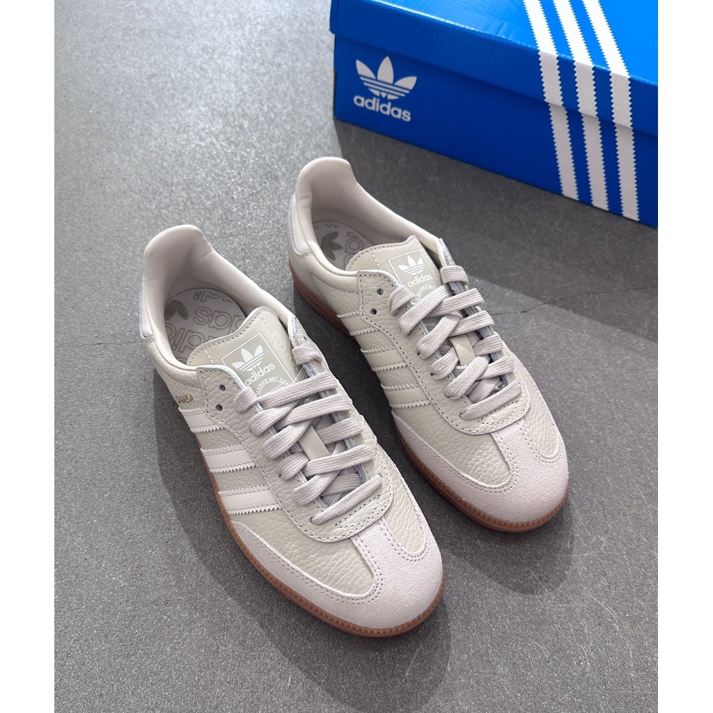 (ของแท้ 100%) adidas originals Samba og รองเท้าผ้าใบลำลองและสบายสำหรับผู้ชายและผู้หญิง