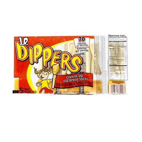 J.R Dippers Cheese Dip & Sticks 97G ขนม ขนมแท่งรสชีส ชีส