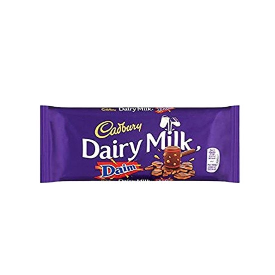 Cadbury Dairy Milk Daim Chocolate 120G ช็อคโกแลต ขนมหวาน ขนม Chocolate