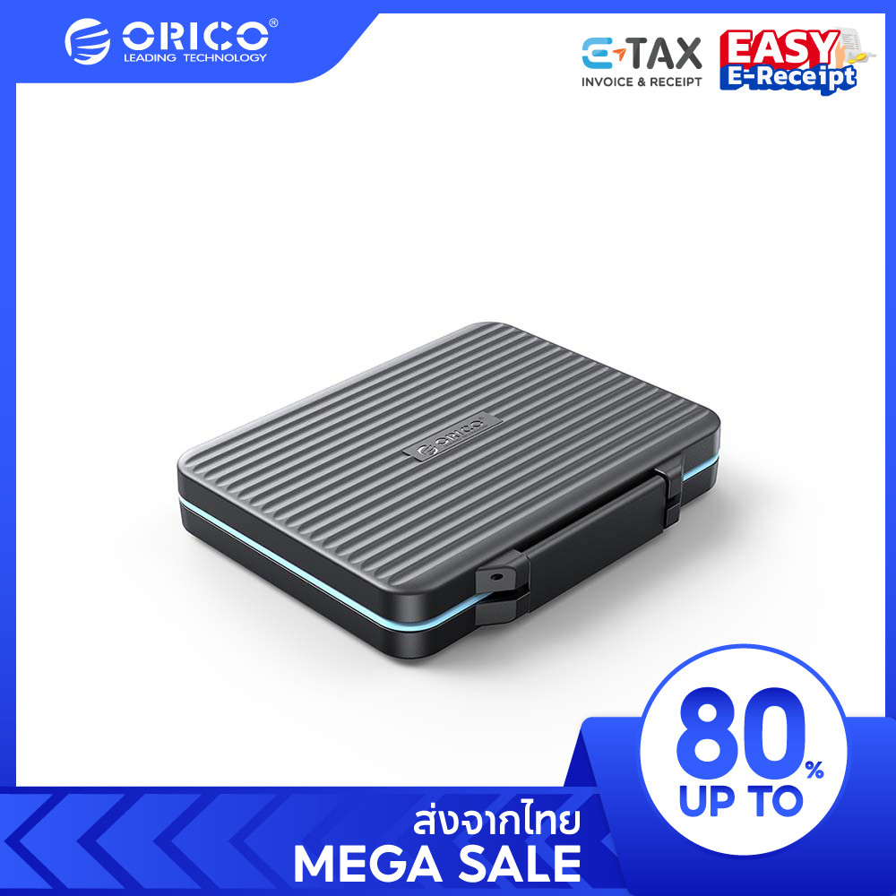 [ออก E-TAX ลดหย่อนภาษีได้] ORICO PHCD Memory Card Waterproof Tough Case for SD microSD TF CF กล่องเก็บเมมโมรี่การ์ด
