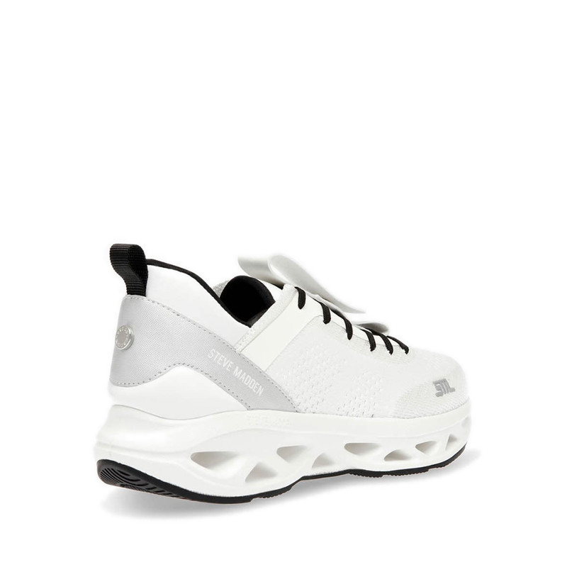 Steve Madden รุ่น SURGE 1 รองเท้าผ้าใบผู้หญิง - สีขาว/เงิน