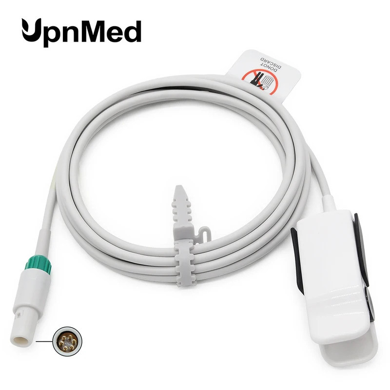 ✹ นำมาใช้ใหม่สากล Biocare PM900 PM2000ผู้ใหญ่นิ้วคลิป Spo2เซ็นเซอร์6pin