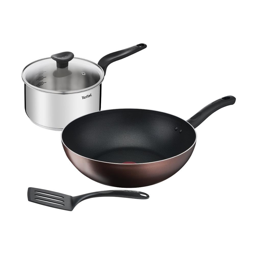 TEFAL ชุดเครื่องครัว TEFAL EXCLUSIVE S2 IH 4 ชิ้น/ชุด เครื่องครัวและอุปกรณ์ เครื่องครัว COOKWARE SET