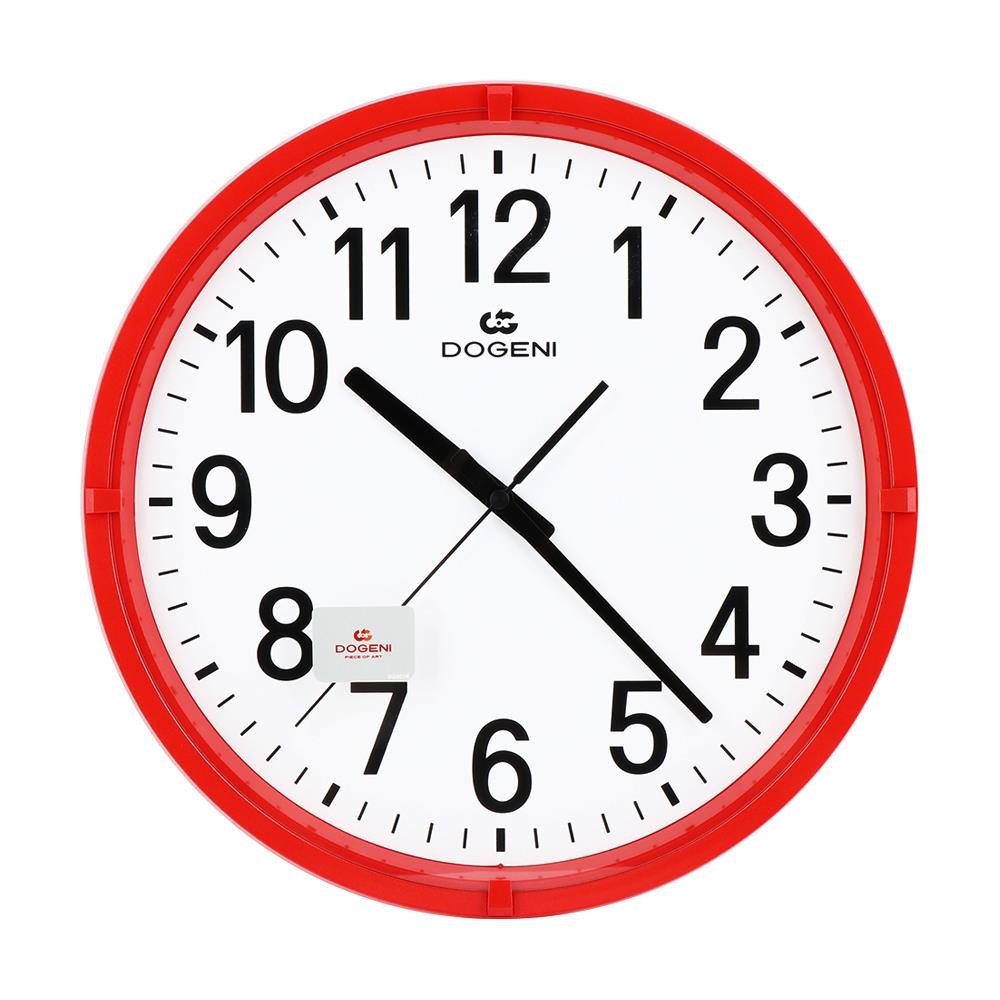 DOGENI นาฬิกาแขวน DOGENI WNP003RE 13 นิ้ว สีแดง ของตกแต่งบ้าน นาฬิกา WALL CLOCK DOGENI WNP003RE 13" 