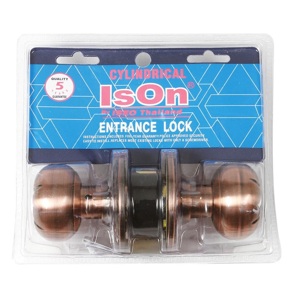 ISON ลูกบิดทั่วไป ISON 8927 AC หัวจัน สีทองแดงรมดำ อุปกรณ์ประตู ลูกบิดประตู ISON 8927 AC ANTIQUE COP