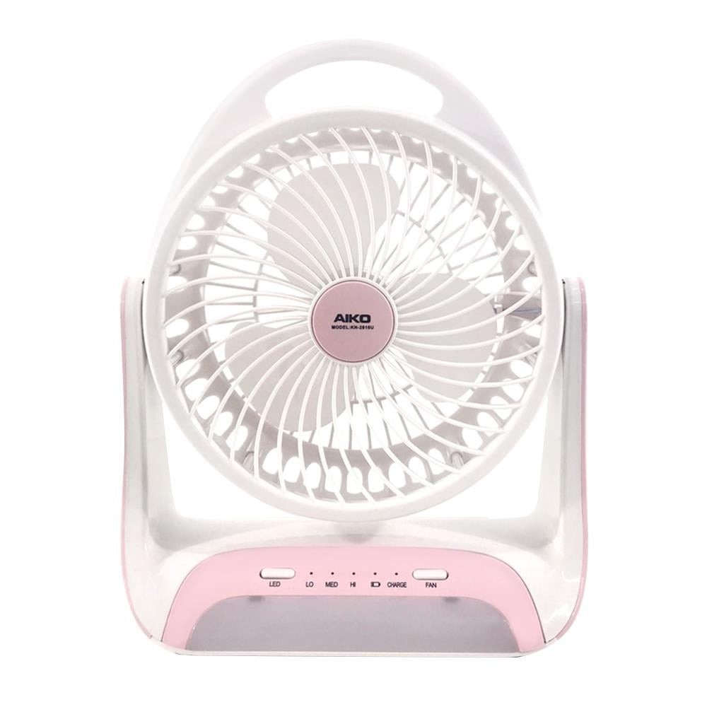 AIKO พัดลมพกพา AIKO KN-2816U สีชมพู พัดลม พัดลมพกพา DESK FAN AIKO KN-2816U PINK 
พัดลมอเนกประสงค์มีข