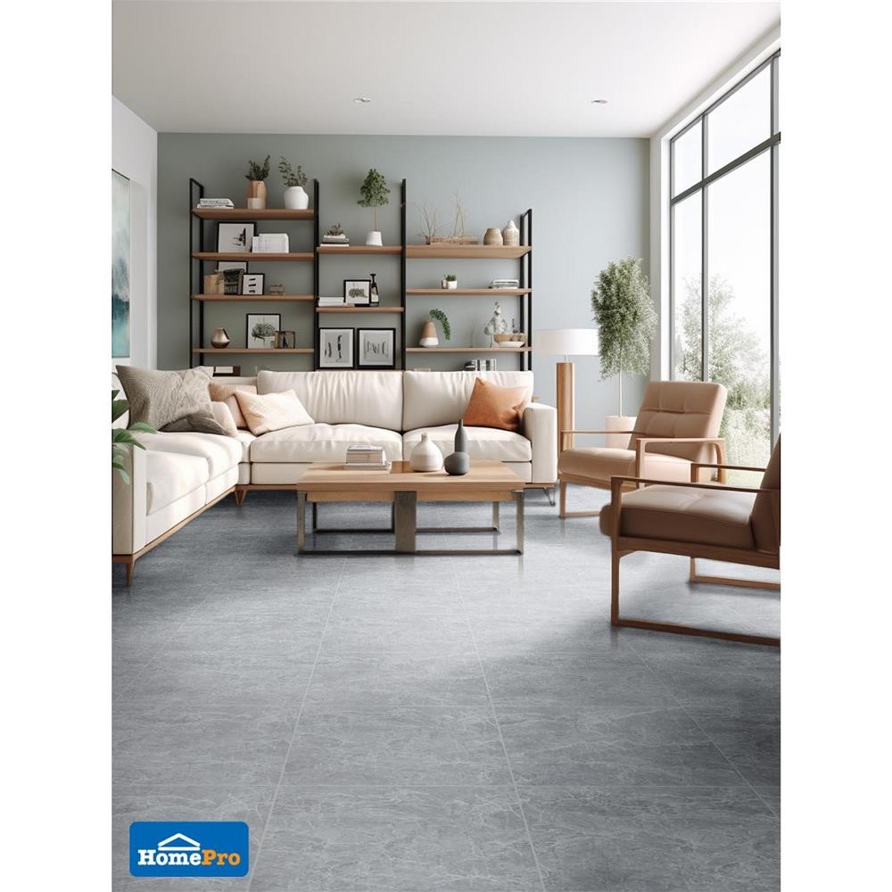 TARA กระเบื้องพื้น 50x50 ซม. โฮลัน เทา A 1 ตร.ม. จัดส่งโดย HomePro - รูปที่ 3