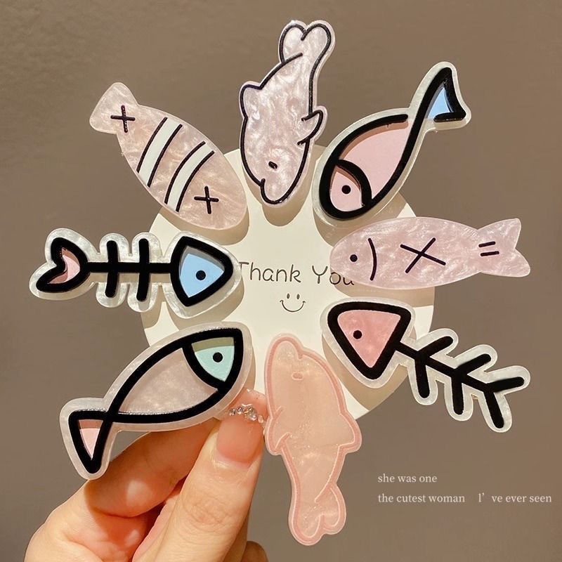 candypop Creative Little Fish Hairpin Insการ์ตูนHairpin Sweet Coolสไตล์เครื่องประดับผม