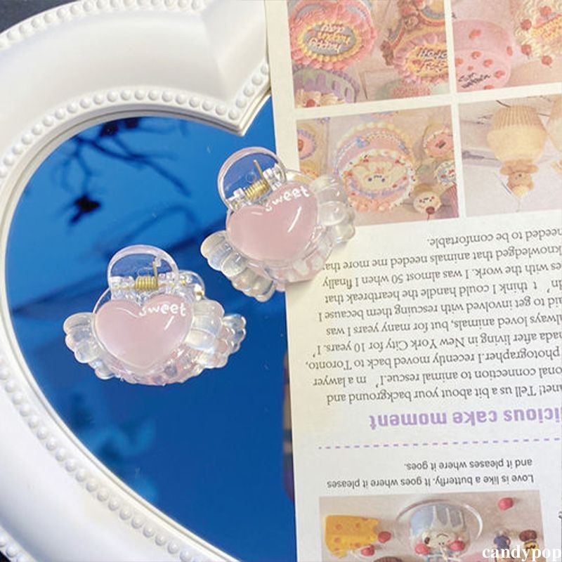 candypop ฤดูใบไม้ร่วงฤดูหนาว Jelly เครื่องประดับผมหัวใจ Plush All-match Ins Duckbill คลิป Star สาวน่ารักกิ๊บ